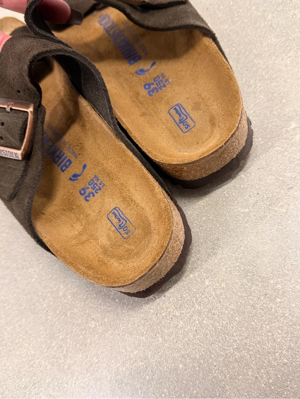 Birkenstock Arizona Soft Footbed Mocha Suede Sandals 39